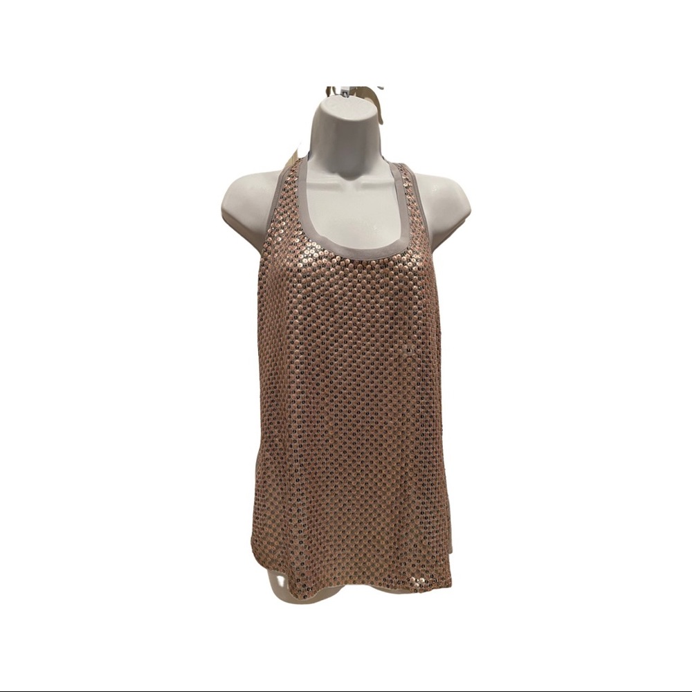 NWT Express M Gold & Silver Sequin Top